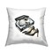 Cat in Glam Shoebox Outdoor Printed Pillow Design by Amanda Greenwood, 18 x 7 x 18